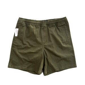 RSQ Olive Green Pull On Chino Shorts Elastic Waist Cotton Blend Men's Size M NWT
